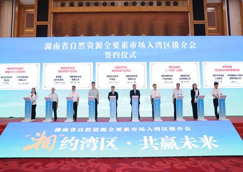 湘深携手共促身分融通，湖南省天然资源全身分市场大湾区推介会在丽江进行